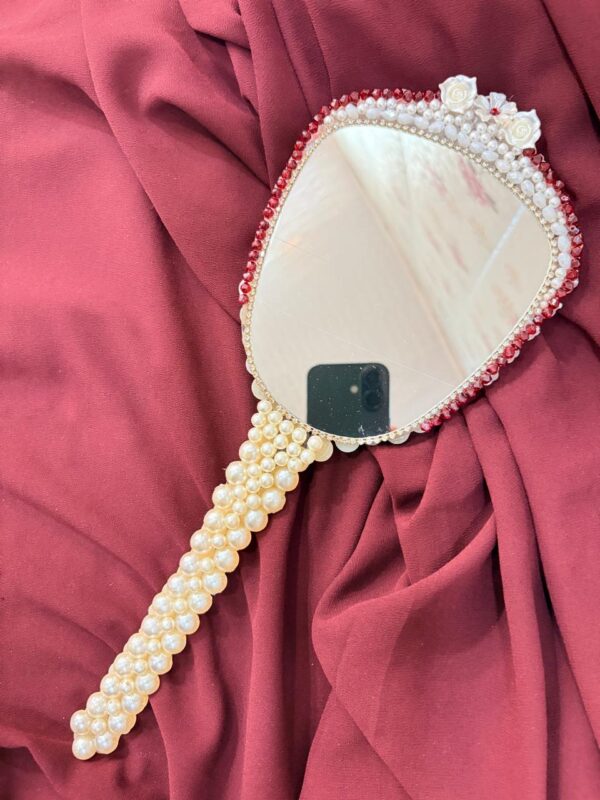 Floral Beads Resin Mirror