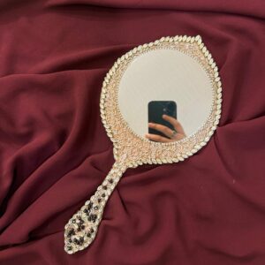 shimmering Kundan Mirror