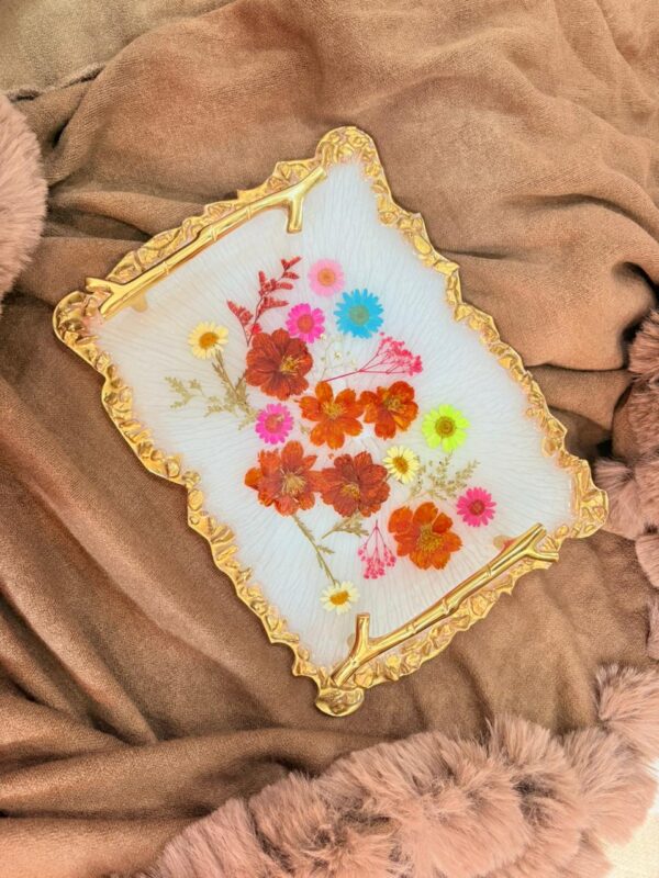 Floral Resin Tray