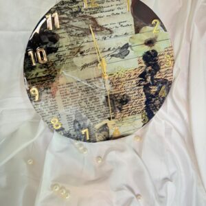 Resin Wall Clock - Black